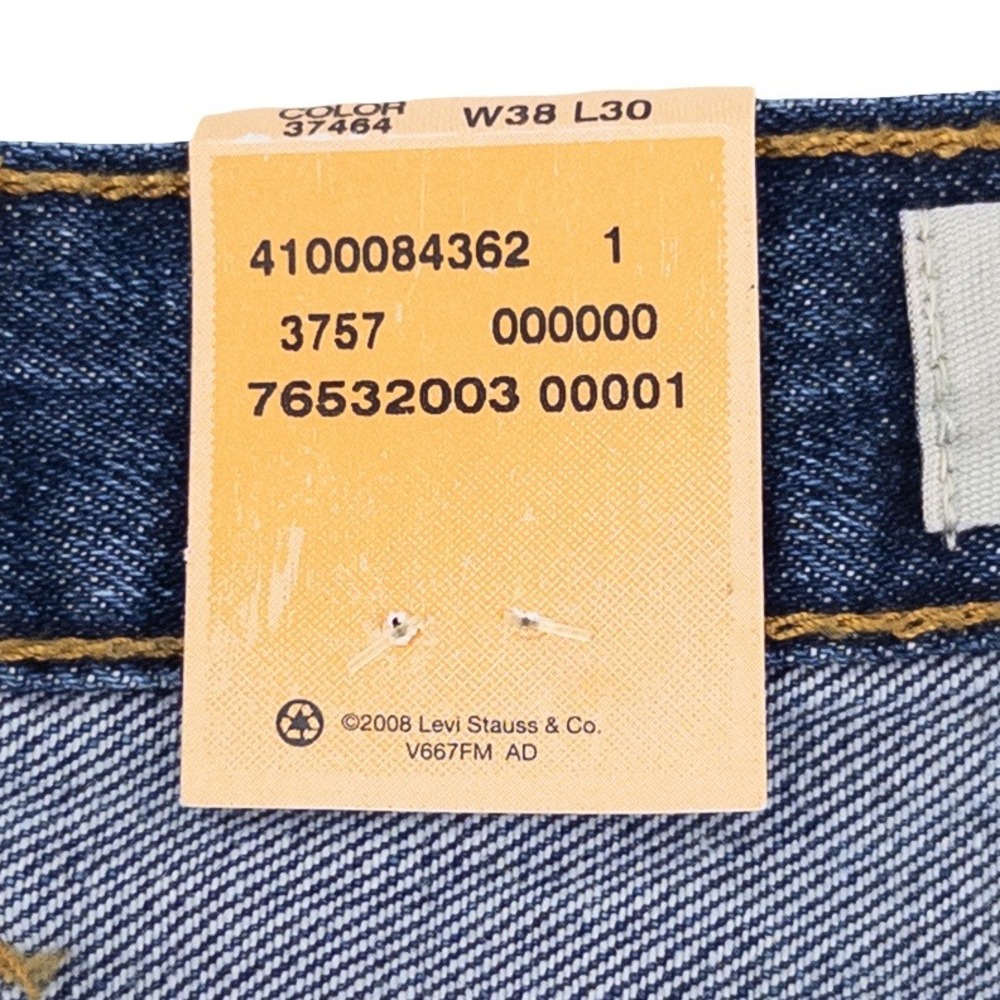 VTG NWT Deadstock Levis Mens 38x30 501 Original Fit Jeans Blue Button Fly Y2K - Picture 12 of 16